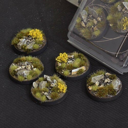Highland Bases Round 40mm (Gamers Grass) (x5)