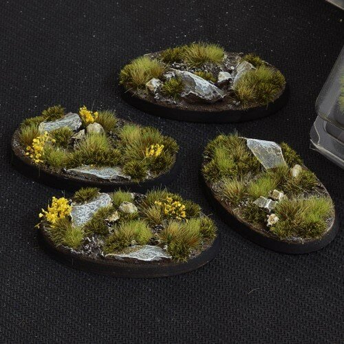 Highland Bases Oval 60mm (Gamers Grass) (x4)
