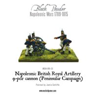 Napoleonic British Royal Artillery 9-pdr Cannon (Peninsular Campaign)