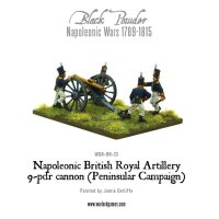 Napoleonic British Royal Artillery 9-pdr Cannon (Peninsular Campaign)