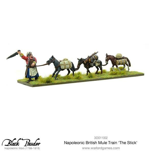 Napoleonic British Mule Train The Stick