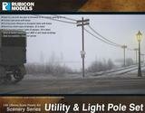 Utility &amp; Light Pole Set