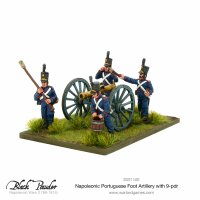 Napoleonic Portuguese Foot Artillery with 9-pdr