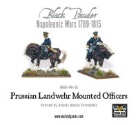 Napoleonic Wars: Prussian Landwehr Mounted Officers...