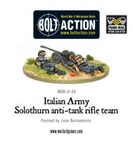 Italian Army Solothurn Anti-tank Rifle Team - with & without Sunhats