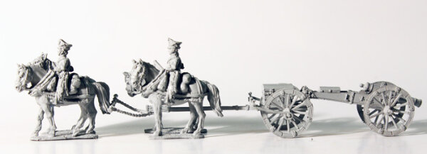 Four Horse Light Foot Artillery Limber with 6pdr - Standing　