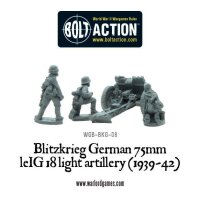 Blitzkrieg German 75mm LeiG 18 Light Artillery (1939-42)