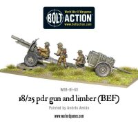 18/25pdr Gun and Limber (BEF)