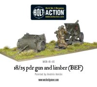 18/25pdr Gun and Limber (BEF)