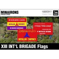1/100 XIII International Brigade Flags