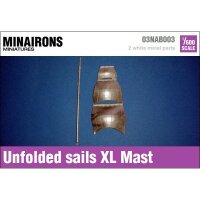 1/600 Unfolded Sails XL Mast
