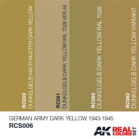 German Army Dark Yellow 1943-1945 Colors Set