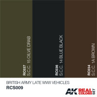 British Army Late WWII Vehicles Colors Set