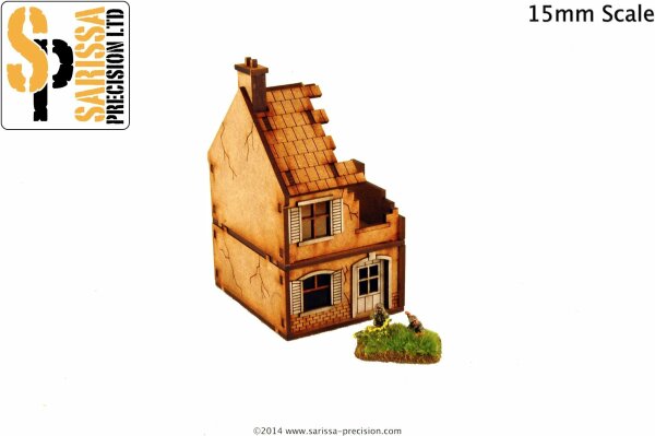 Destroyed Terrace House (15mm)