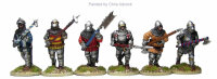 Dismounted Men-at-arms Advancing with Polearms