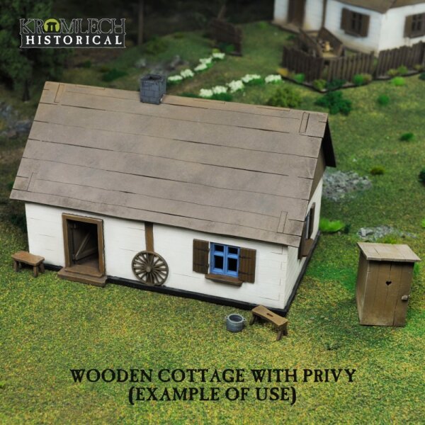 Wooden Cottage with Privy