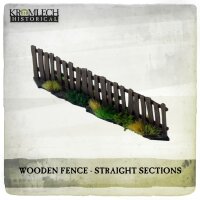 Wooden Fence - Straight Sections