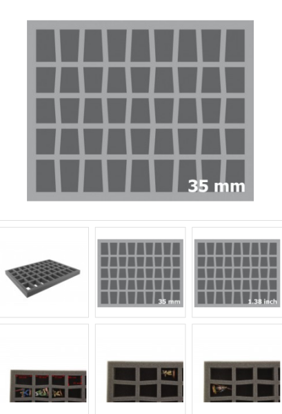 35mm Full-Size Einlage mit 45 konischen Fächern und Boden