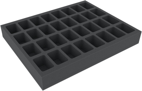 45mm Full-Size Foam Tray with 32 Compartments - Medium Bases