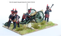 French Foot Artillery aiming 8pdr - Pre-1812 Uniform