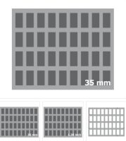 35 mm (1.38 Inch) Slot Foam with Base - Full-Size