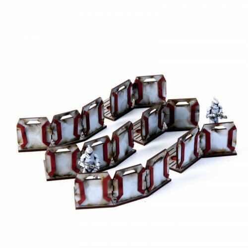 Curved Blast Trench Sections (Red)