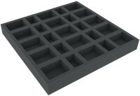 35mm Foam Tray with 25 Slots for Zombicide and Black...