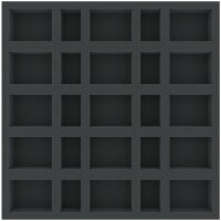 35mm Foam Tray with 25 Slots for Zombicide and Black Plague Crowz / Board Games with 25 Compartments