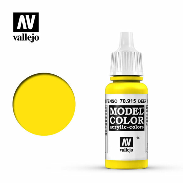 Vallejo Model Colour: 014 Deep Yellow (70.915)