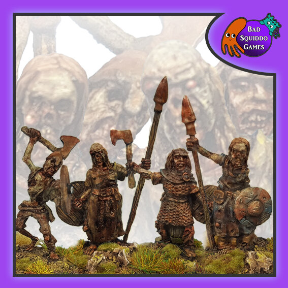 Zombie Shieldmaiden Warriors (x4)