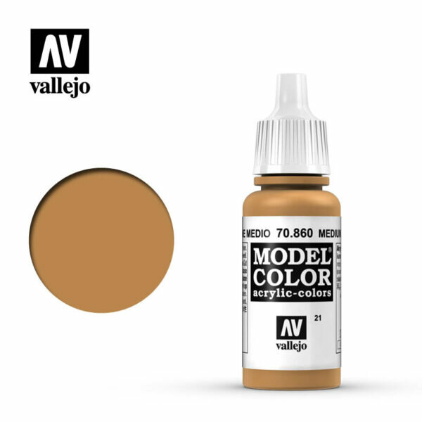 Vallejo Model Colour: 021 Medium Fleshtone (70.860)