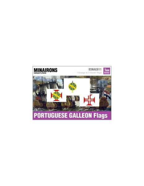 1/600 Portuguese Galleon Flags