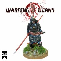 Warring Clans: Samurai in Full Armour with Yari (Spear)