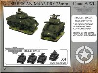 Sherman M4A3 Dry 75mm (x4)