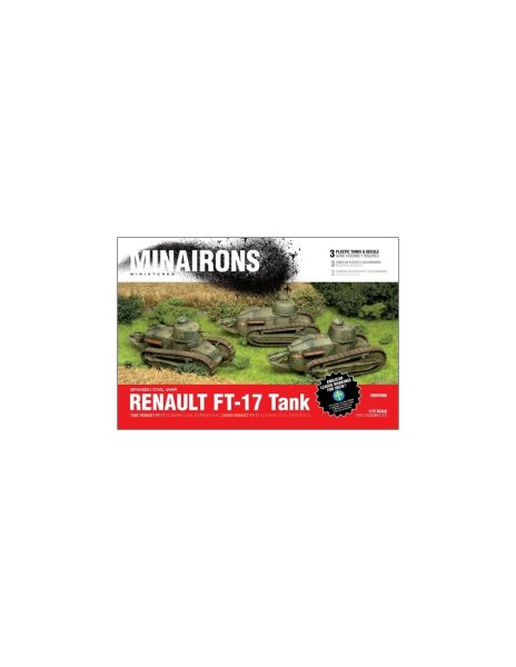 1/72 Renault FT-17 Tank (x3)