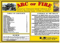 Arc of Fire: Squad to Company Level Infantry and Armor...