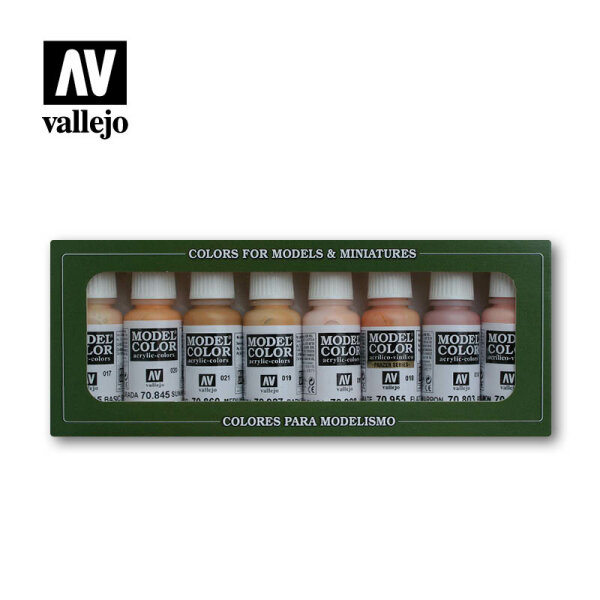 Vallejo: Model Colour Set - Face & Skin Tones