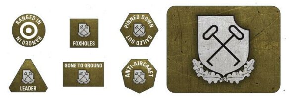 101. Schwere SS Panzerabteilung Tokens (x20) & Objectives (x2)