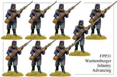 Württemberger Infantry Advancing