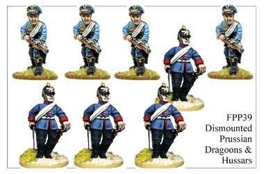 Dismounted Prussian Dragoons and Hussars