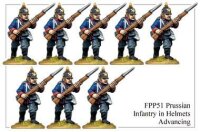 Prussian Infantry in Helmets Advancing