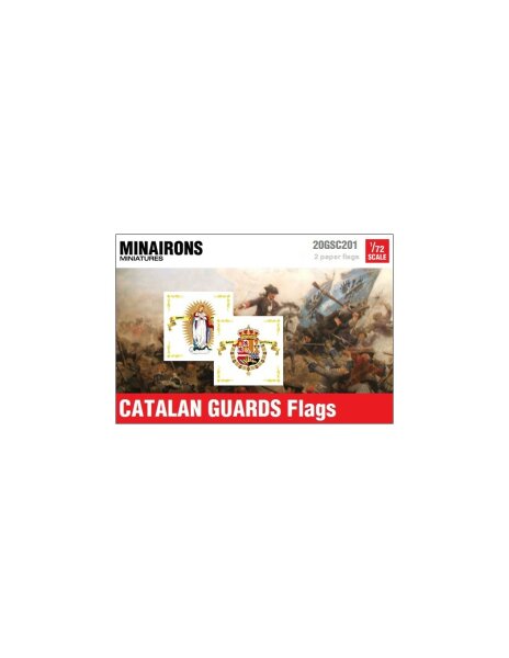 1/72 War of the Spanish Succession: Catalan Guards Flags