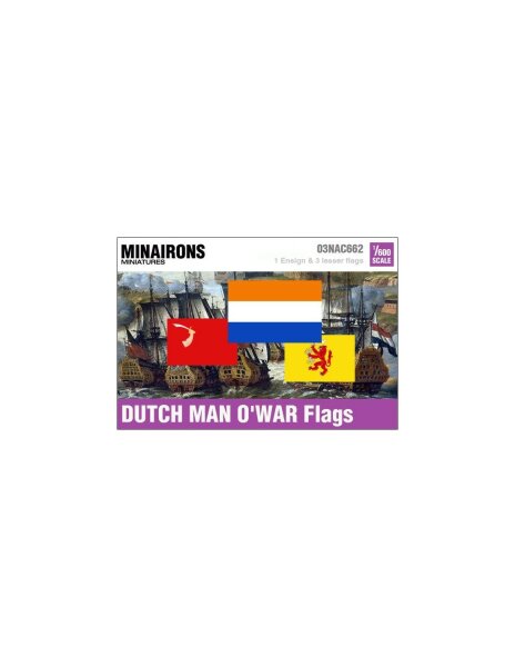 1/600 Dutch Man-of-War Flags