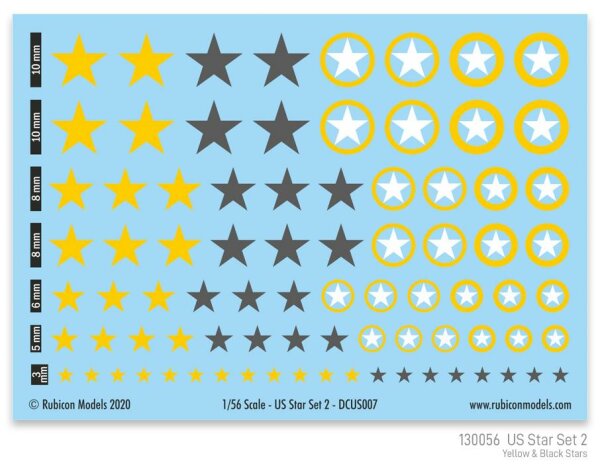 US Star Set 2 (Yellow & Dark Grey US Star)