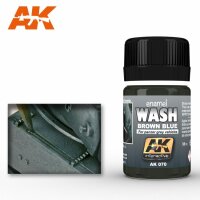 Weathering: Wash Brown Blue for Panzer Grey