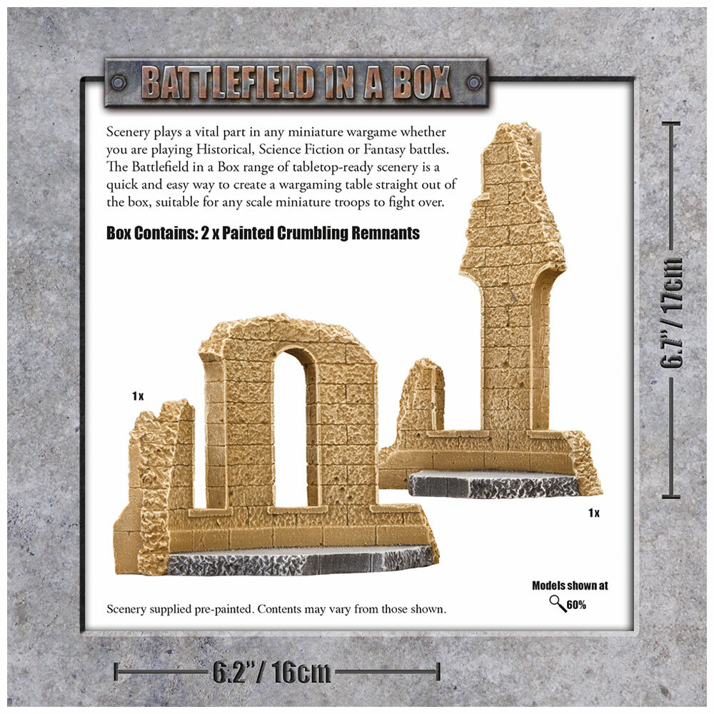 BB616 Sandstone Crumbling Remnants Gale Force Nine GF9 Battlefield In A Box 