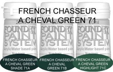 French Chasseur a Cheval Green Highlight 71C