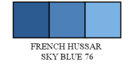 French Hussar Sky Blue Shade 76A