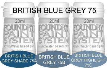 British Blue Grey Shade 75A