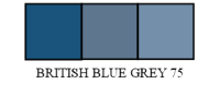 British Blue Grey Shade 75A